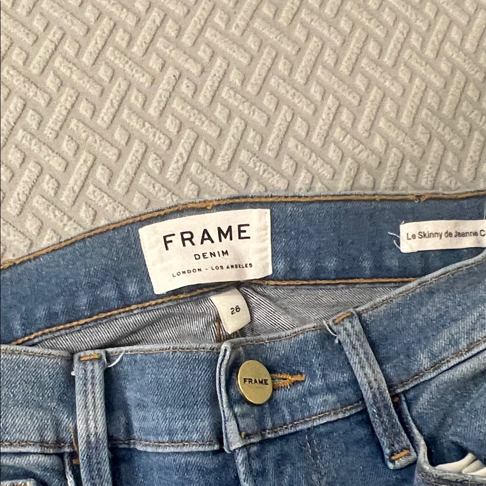 Frame Denim Women's Classic Blue Skinny Jeans